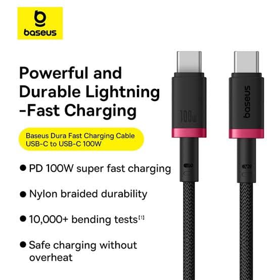 100W USB-C Braided Cable (2m)